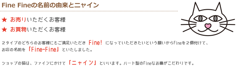 Fine Fine̖O̗RƃjC
